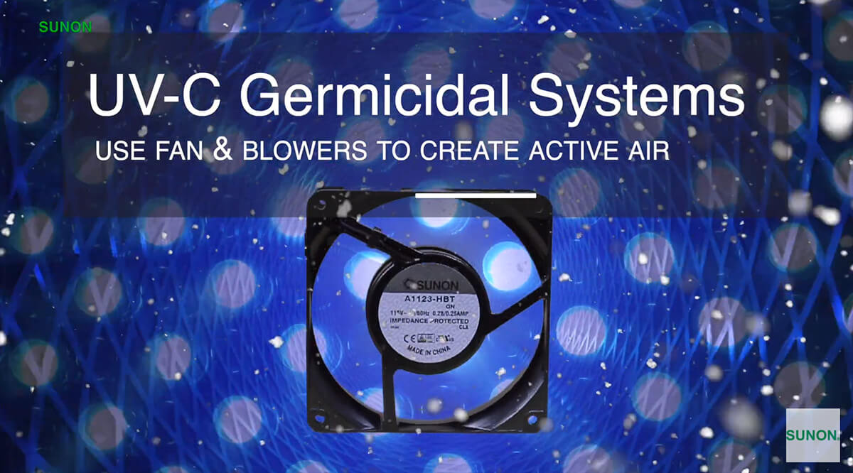 fans for germicidal systems